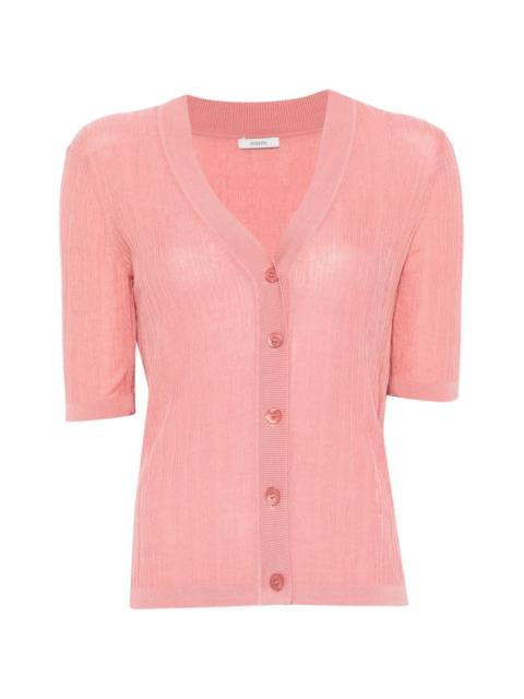 JOSEPH V-neck buttoned cardigan