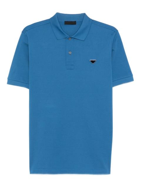 Prada triangle-logo polo shirt