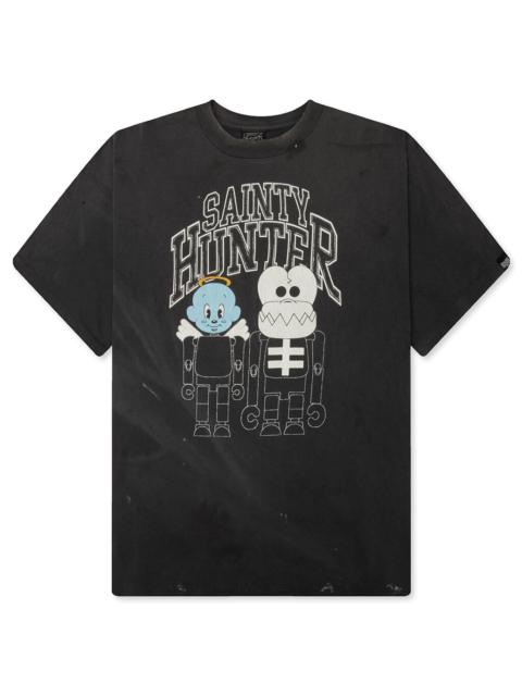 SAINT M×××××× SAINT M6 X BOUNTY HUNTER SKULL-K&BABY-M S/S TEE - BLACK