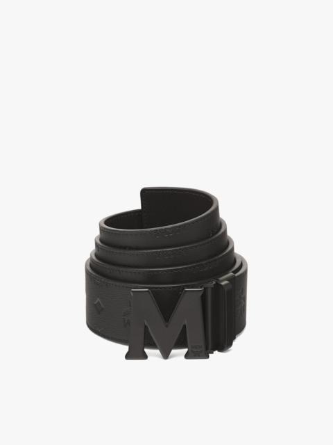 MCM Claus M Reversible Belt 1.75” in Embossed Monogram Leather