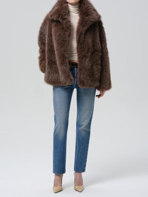 Citizens of Humanity Liliana Funnel Jacket In Violet Grey