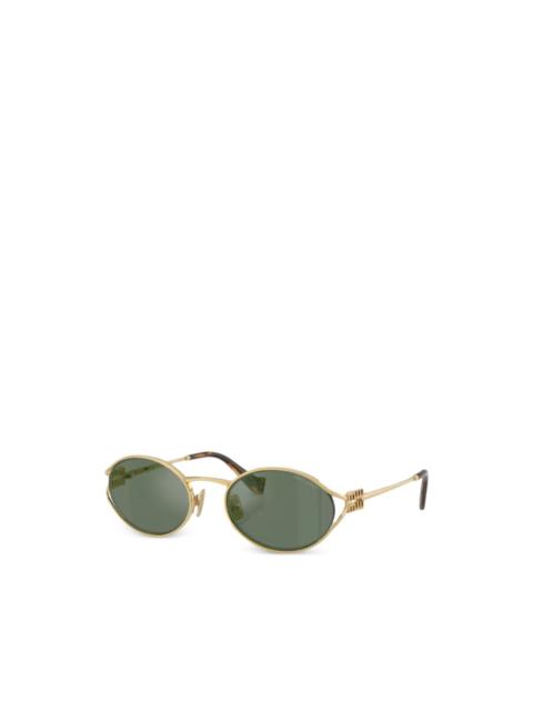 Miu Miu cut-out round-frame sunglasses