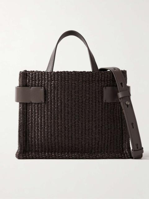 Brunello Cucinelli Techno cotton raffia shopper bag with