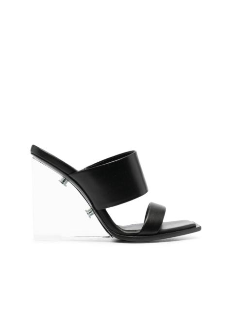 Alexander McQueen Shard 115mm wedge sandals