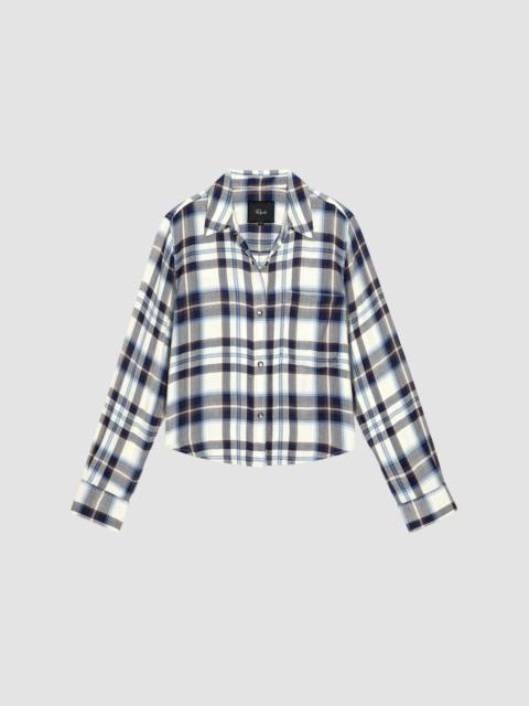 Rails Women's Malin Checked Shirt - Ecru Midnight
