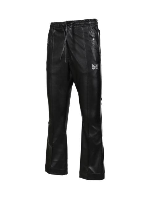 NEEDLES PIPING COWBOY PANT - SYNTHETIC LEATHER (EXCLUSIVE) / BLK