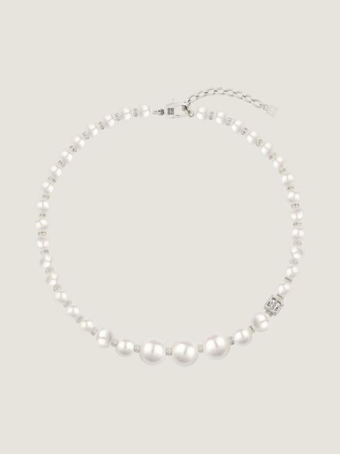 Givenchy PEARL NECKLACE IN METAL WITH CRYSTALS