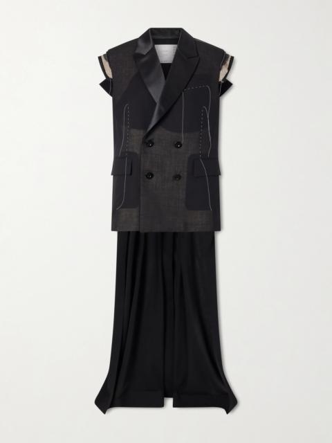 sacai Wool Organza Vest