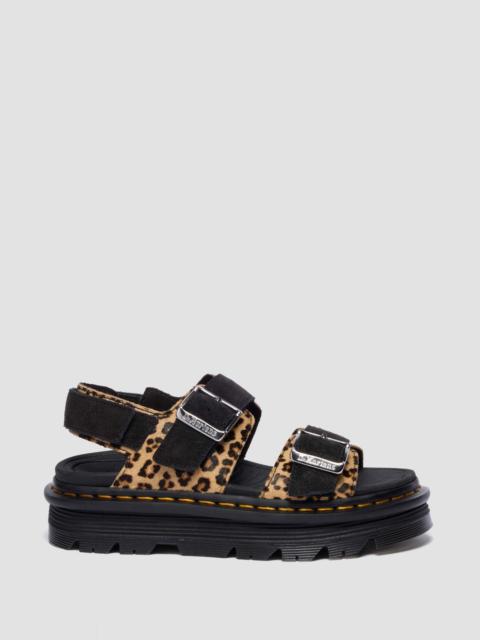 Dr. Martens Zebzag Sandals Hair On Leather Sandals