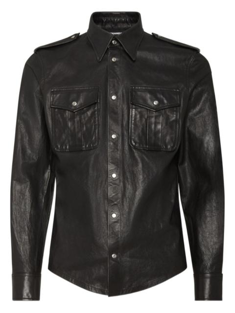 DSQUARED2 leather shirt