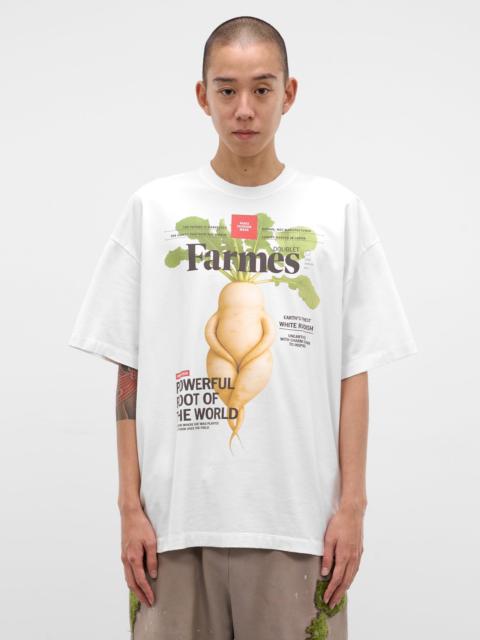 doublet White Oversized Magazine Graphic Tee