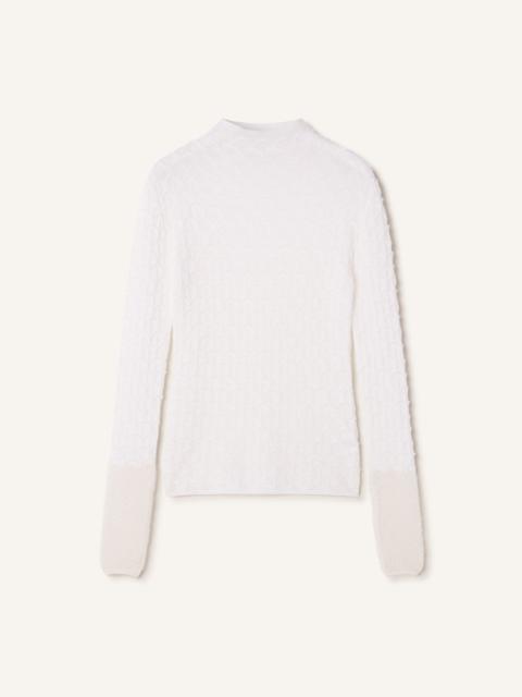 Lanvin HIGH-NECK TOP IN WOOL AND MOHAIR
