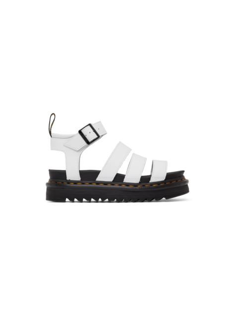 Dr. Martens White Blaire Gladiator Sandals