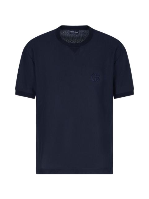 GIORGIO ARMANI logo crew-neck T-shirt