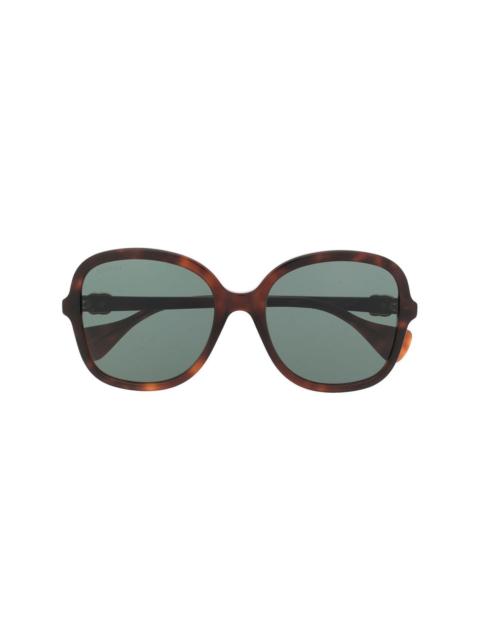 GUCCI square frame oversize sunglasses