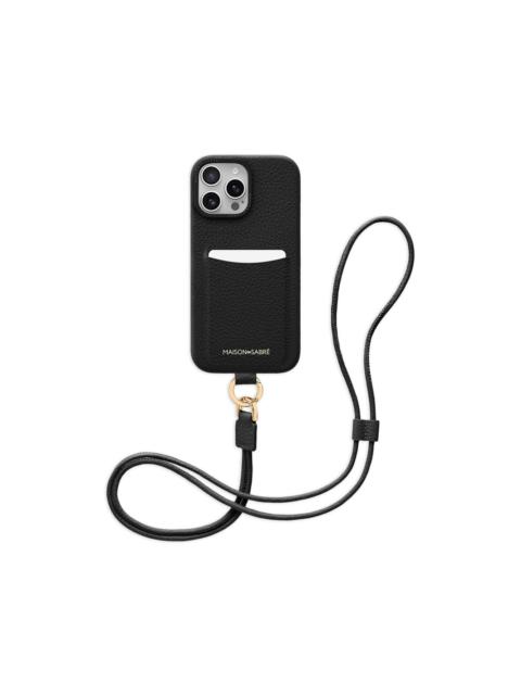 MAISON de SABRÉ Sling leather iPhone 16 Pro phone case