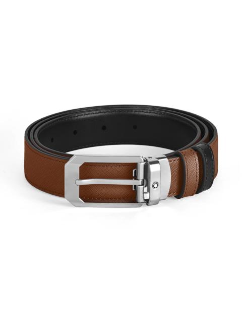 Montblanc RECTANGULAR 30 MM REVERSIBLE BELT IN SARTORIAL LEATHER