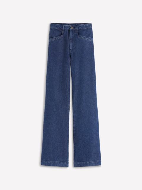 BODEN Pocket Detail Wide Leg Jeans-Mid Vintage