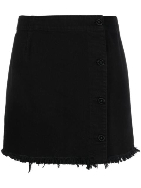 Raf Simons frayed-hem miniskirt