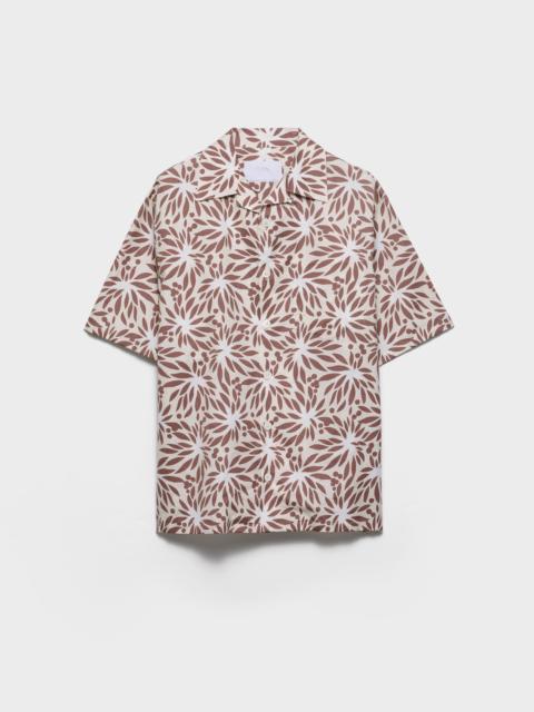 Prada Printed cotton bowling shirt