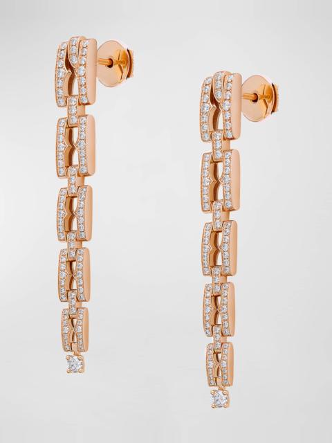 B.Zero1 18k Link Earrings in Rose Gold