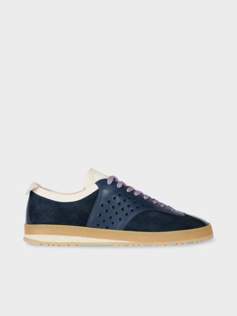 Paul Smith Dark Navy Leather 'Zephyr' Trainers