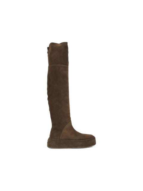 CASADEI round-toe leather over-the-knee boots
