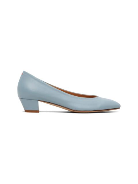 Aeyde Blue Helia Low-Cut Heels