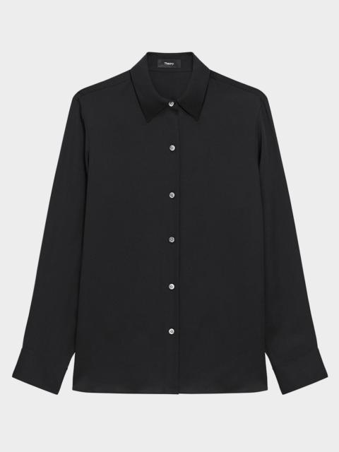 Theory Silk Straight Shirt