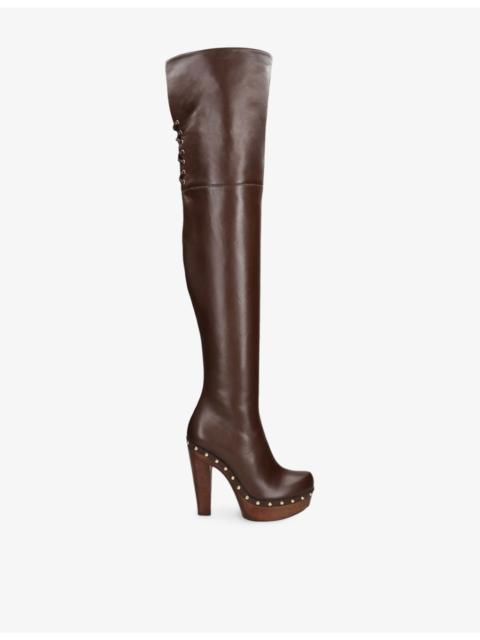 Chloé Lola Over-The-Knee Leather Boots