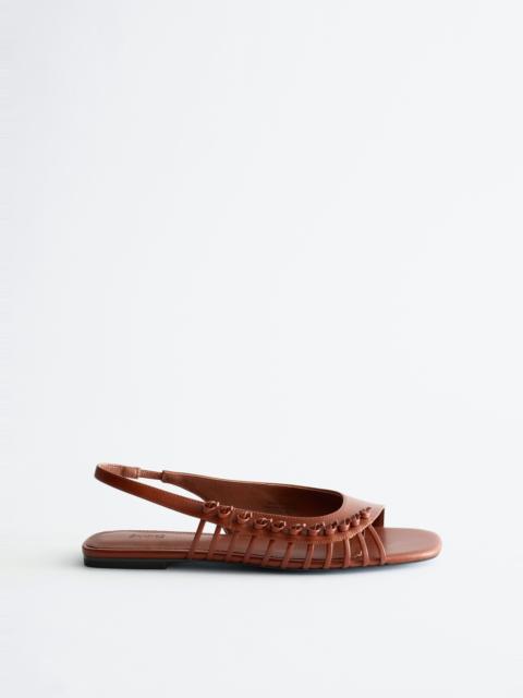 & Other Stories Leather Slingback Sandals