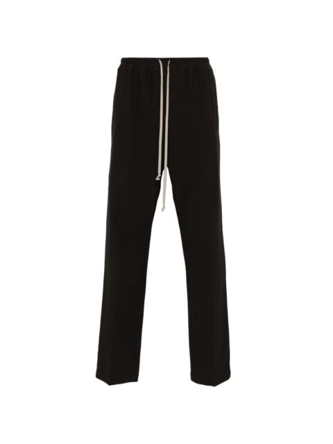 drawstring slim-leg trousers