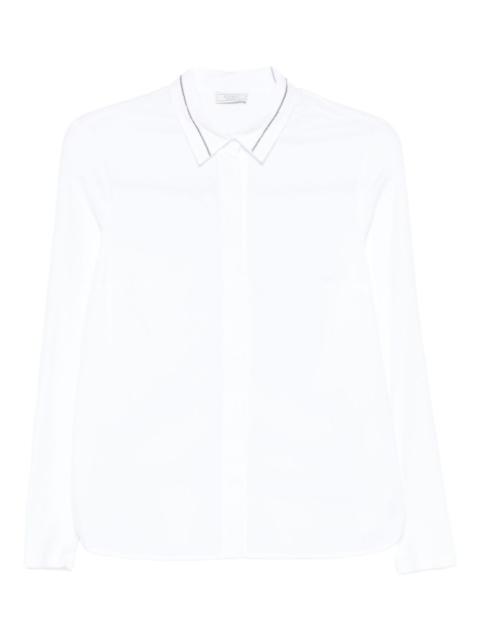 PESERICO point-collar cotton-blend shirt