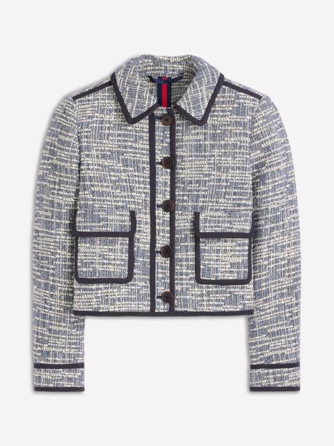 BODEN Lisburn Patch Pocket Jacket-Navy Texture