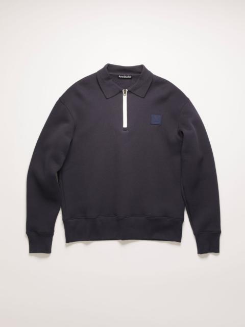 Acne Studios Oversized point collar sweatshirt navy
