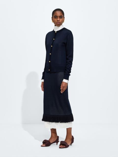 Bottega Veneta Silk Double Knit Skirt