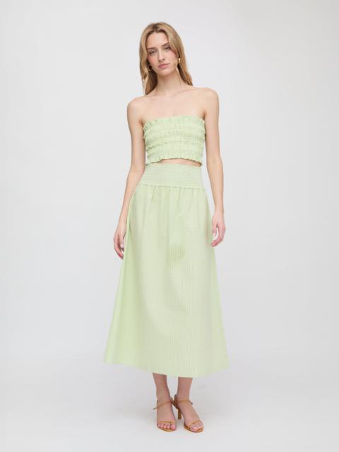 Hill House Home The Delphine Nap Skirt - Lime Gingham