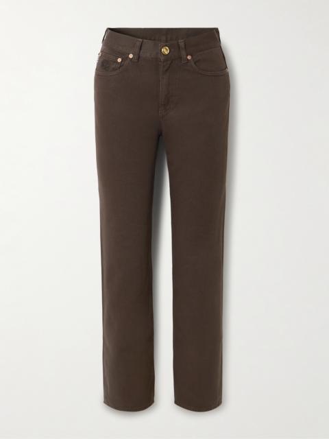 BLAZÉ MILANO Paso Embroidered High-rise Straight-leg Jeans