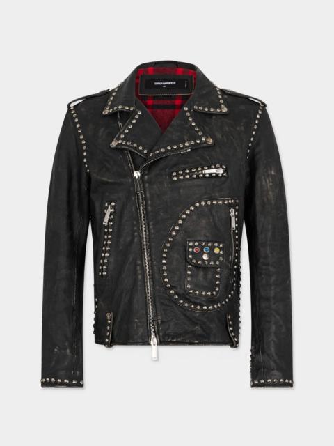 DSQUARED2 STUDDED LEATHER KIODO JACKET