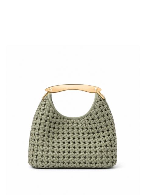 Elleme Small Boomerang Woven Leather Dusty Green