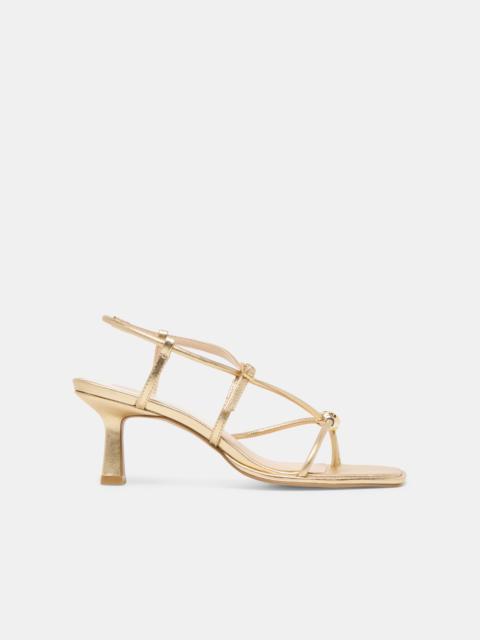 dolce vita MYLEE HEELS GOLD DISTRESSED LEATHER
