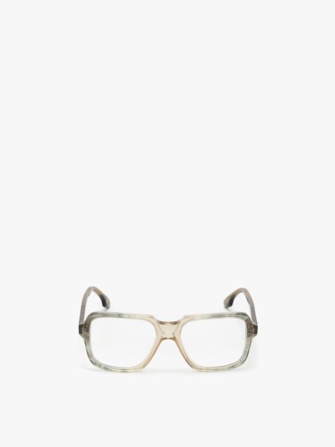 Victoria Beckham Oversized Square Opticals In Vintage Shaded Grey