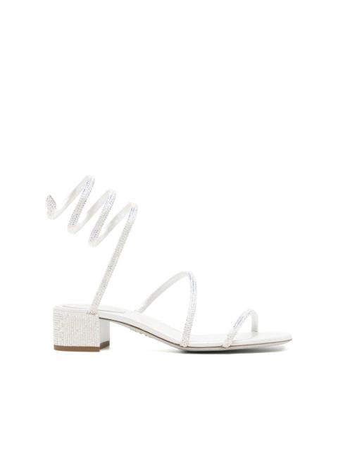 RENE CAOVILLA crystal embellished strappy sandals