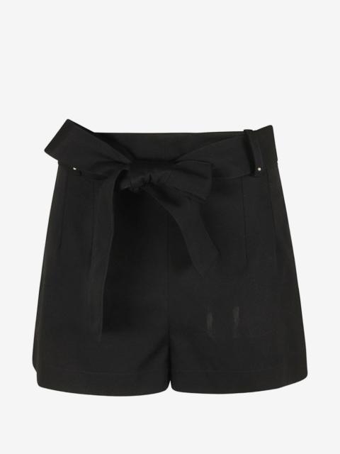 Moncler belted darted shorts