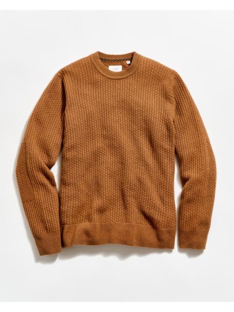 Billy Reid Textured Cashmere Crew
