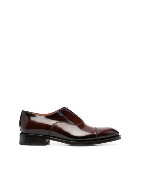 Santoni leather oxford shoes