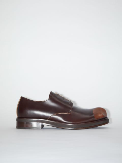 Acne Studios Leather derby shoes - Cognac brown/brown