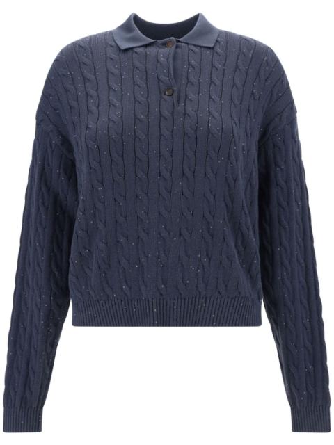 Brunello Cucinelli sequin-embellished jumper