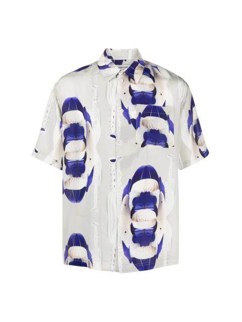 HENRIK VIBSKOV TRANSFERED SHIRT - MATCH BEIGE GLOVES