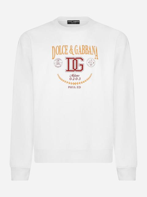 Dolce & Gabbana Jersey sweatshirt with DG logo print